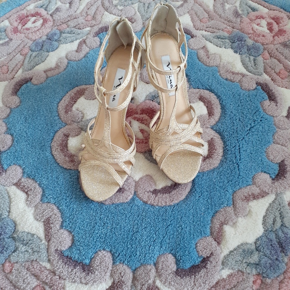 Nina City Champagne Bliss Gold Dress Sandals